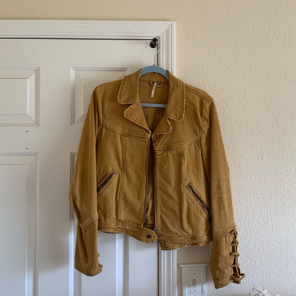 Free Peopl golden jacket